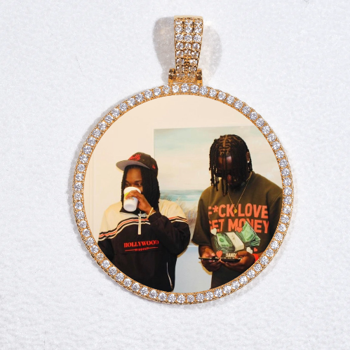 MEDIUM 3D CIRCLE CUSTOM PICTURE PENDANT