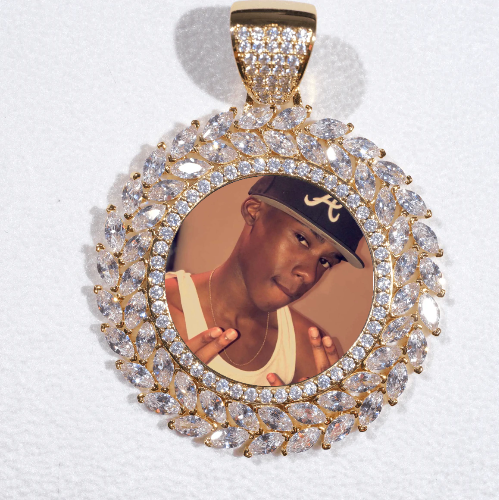 Large 3D Wheat Ear Custom Picture Pendant