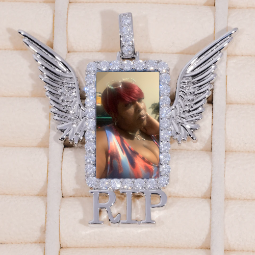 RIP WING 3D CUSTOM PICTURE PENDANT