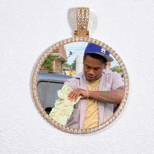 MEDIUM 3D CIRCLE CUSTOM PICTURE PENDANT
