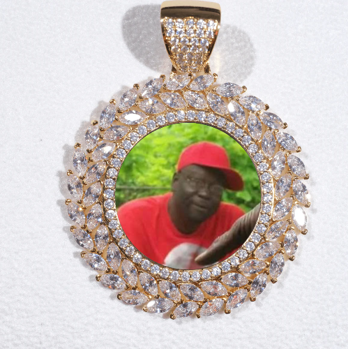 Large 3D Wheat Ear Custom Picture Pendant