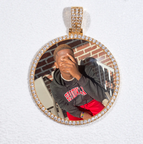 MEDIUM 3D CIRCLE CUSTOM PICTURE PENDANT