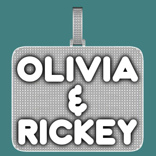 CUSTOM LETTER NECKLACE 3D BIG SQUARE