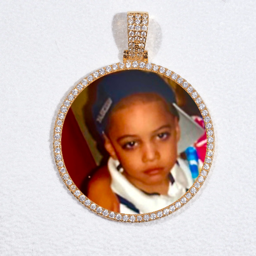 MEDIUM 3D CIRCLE CUSTOM PICTURE PENDANT