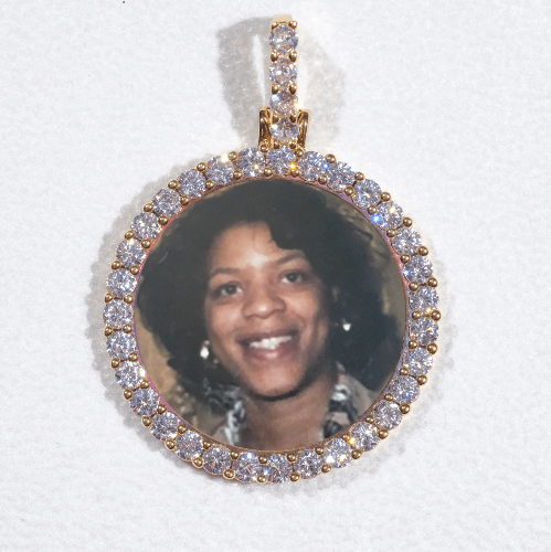 3D CIRCLE CUSTOM PICTURE PENDANT SMALL SIZE