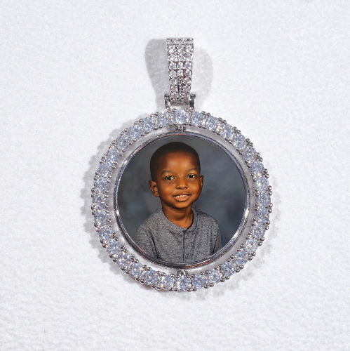 3D Spinning 2-Faced Custom Picture Pendant