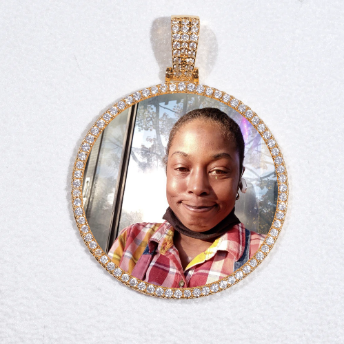 MEDIUM 3D CIRCLE CUSTOM PICTURE PENDANT