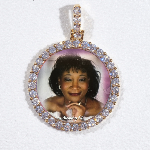 3D CIRCLE CUSTOM PICTURE PENDANT SMALL SIZE