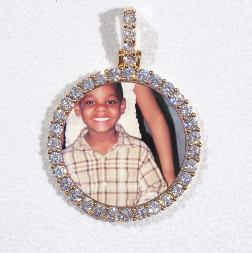 3D CIRCLE CUSTOM PICTURE PENDANT SMALL SIZE