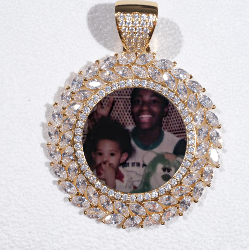 Large 3D Wheat Ear Custom Picture Pendant