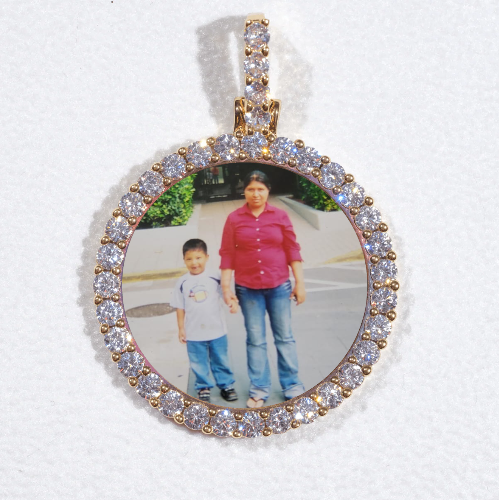 3D CIRCLE CUSTOM PICTURE PENDANT SMALL SIZE