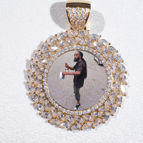 Large 3D Wheat Ear Custom Picture Pendant