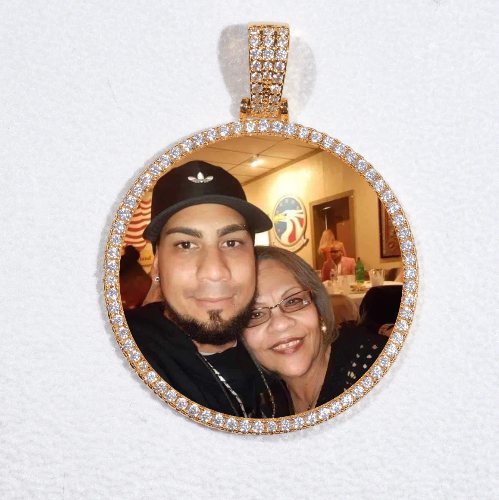 MEDIUM 3D CIRCLE CUSTOM PICTURE PENDANT