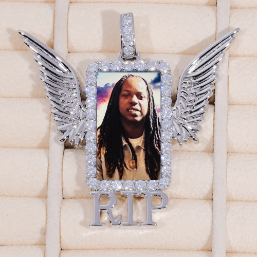 RIP WING 3D CUSTOM PICTURE PENDANT