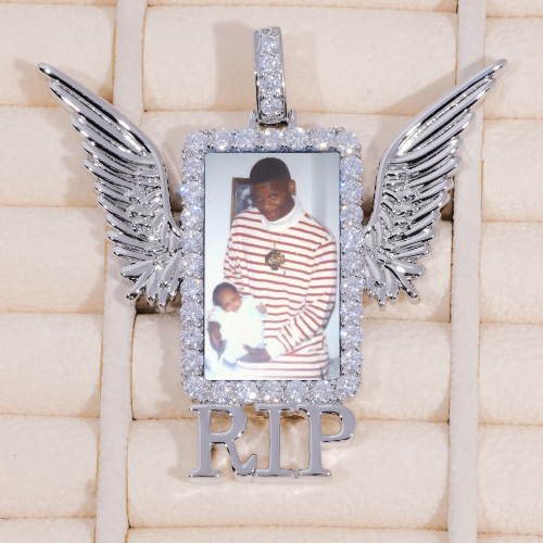 RIP WING 3D CUSTOM PICTURE PENDANT