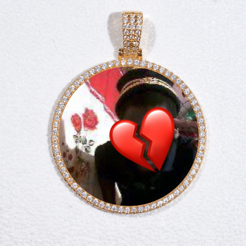 MEDIUM 3D CIRCLE CUSTOM PICTURE PENDANT