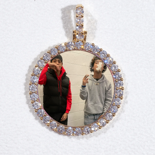 3D CIRCLE CUSTOM PICTURE PENDANT SMALL SIZE