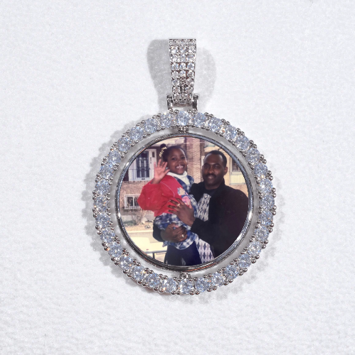 3D Spinning 2-Faced Custom Picture Pendant