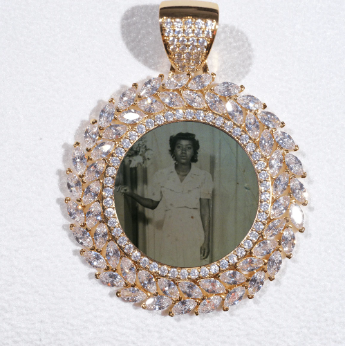 Large 3D Wheat Ear Custom Picture Pendant