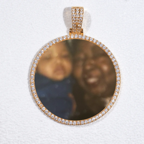 MEDIUM 3D CIRCLE CUSTOM PICTURE PENDANT