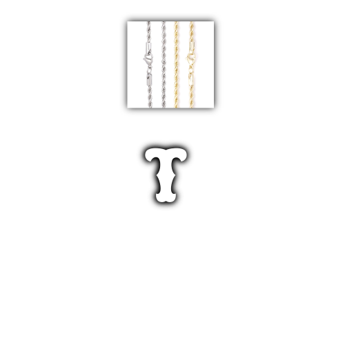 Custom Letters Freibeuter Font Necklace