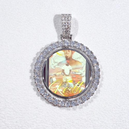 3D Spinning 2-Faced Custom Picture Pendant