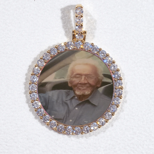 3D CIRCLE CUSTOM PICTURE PENDANT SMALL SIZE