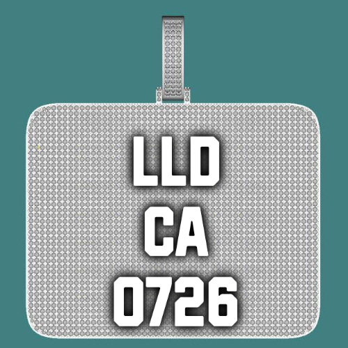CUSTOM LETTER NECKLACE 3D BIG SQUARE
