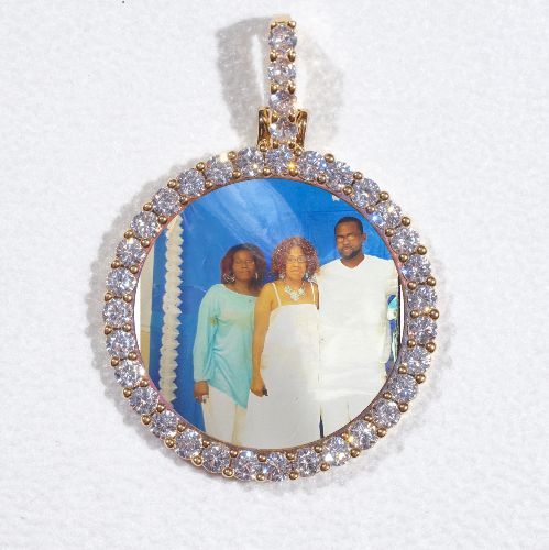 3D CIRCLE CUSTOM PICTURE PENDANT SMALL SIZE