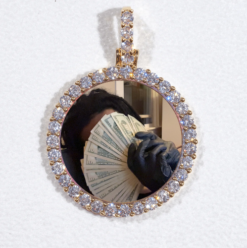 3D CIRCLE CUSTOM PICTURE PENDANT SMALL SIZE