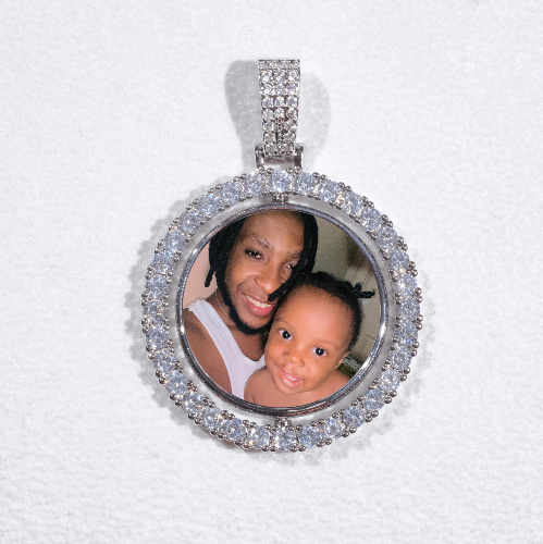 3D Spinning 2-Faced Custom Picture Pendant