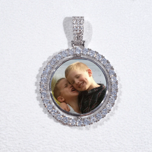 3D Spinning 2-Faced Custom Picture Pendant