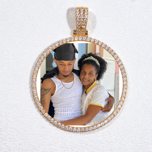 MEDIUM 3D CIRCLE CUSTOM PICTURE PENDANT