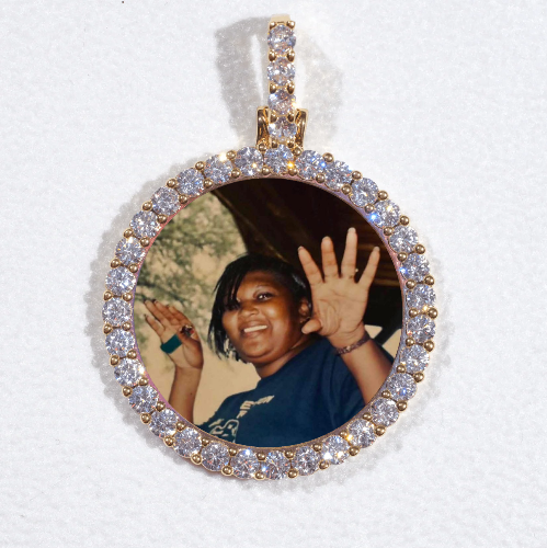 3D CIRCLE CUSTOM PICTURE PENDANT SMALL SIZE