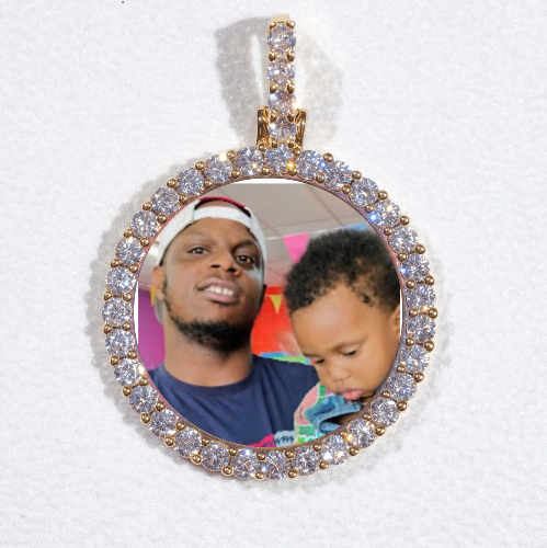 3D CIRCLE CUSTOM PICTURE PENDANT SMALL SIZE