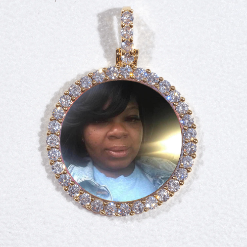3D CIRCLE CUSTOM PICTURE PENDANT SMALL SIZE