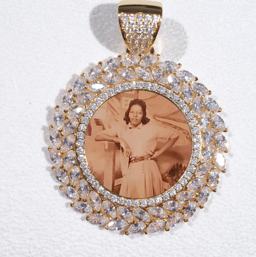 Large 3D Wheat Ear Custom Picture Pendant