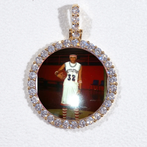 3D CIRCLE CUSTOM PICTURE PENDANT SMALL SIZE