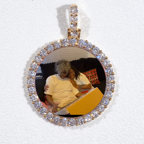 3D CIRCLE CUSTOM PICTURE PENDANT SMALL SIZE