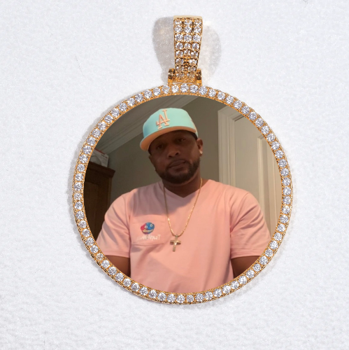 MEDIUM 3D CIRCLE CUSTOM PICTURE PENDANT