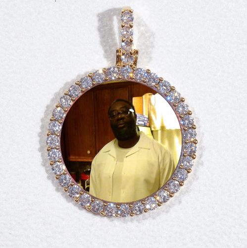 3D CIRCLE CUSTOM PICTURE PENDANT SMALL SIZE