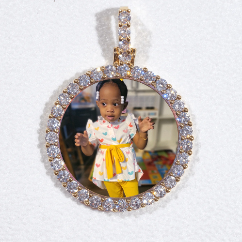 3D CIRCLE CUSTOM PICTURE PENDANT SMALL SIZE