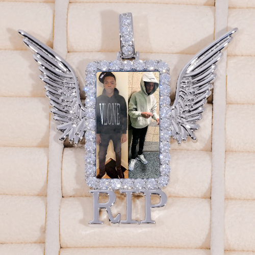 RIP WING 3D CUSTOM PICTURE PENDANT