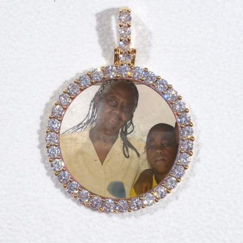 3D CIRCLE CUSTOM PICTURE PENDANT SMALL SIZE