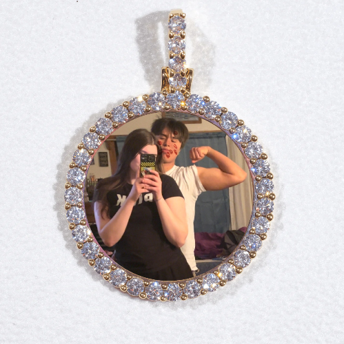 3D CIRCLE CUSTOM PICTURE PENDANT SMALL SIZE