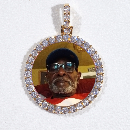 3D CIRCLE CUSTOM PICTURE PENDANT SMALL SIZE