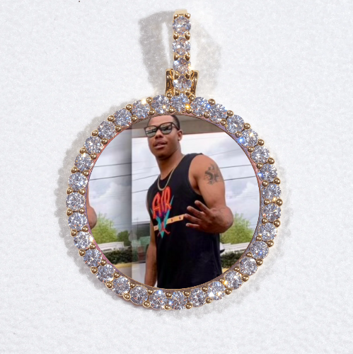 3D CIRCLE CUSTOM PICTURE PENDANT SMALL SIZE