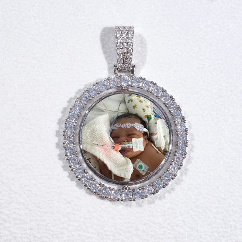 3D Spinning 2-Faced Custom Picture Pendant
