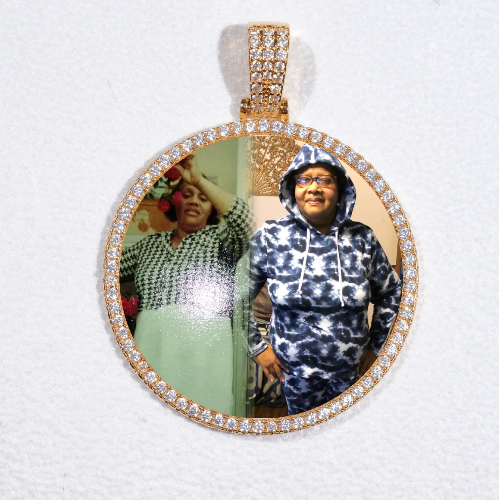 MEDIUM 3D CIRCLE CUSTOM PICTURE PENDANT