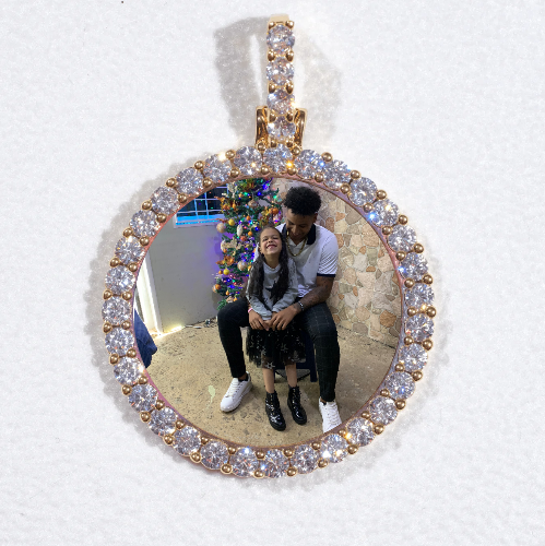 3D CIRCLE CUSTOM PICTURE PENDANT SMALL SIZE